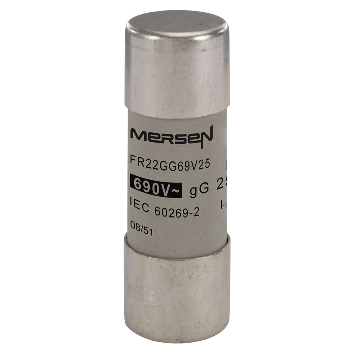 N212072 - Cylindrical fuse-link gG 690VAC 22.2x58, 25A